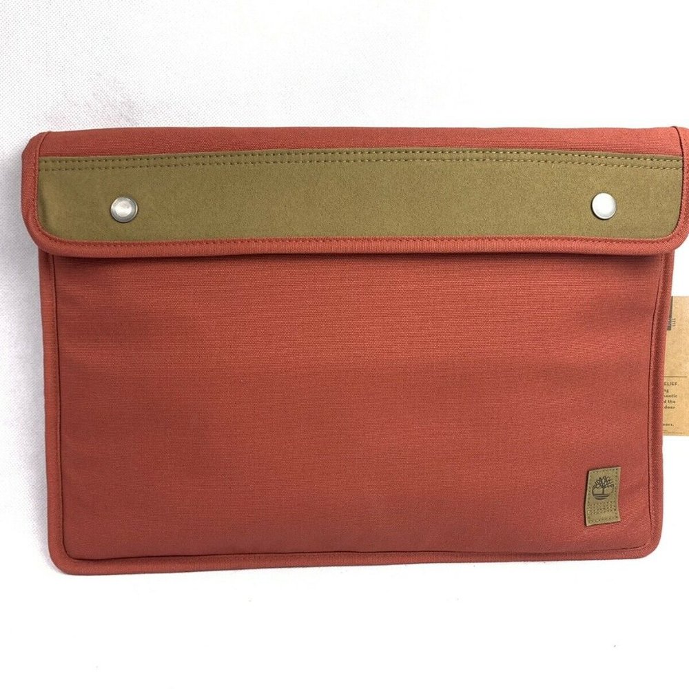 Timberland Natick Burnt Orange Button Unisex Laptop Sleeve A11UG-A48